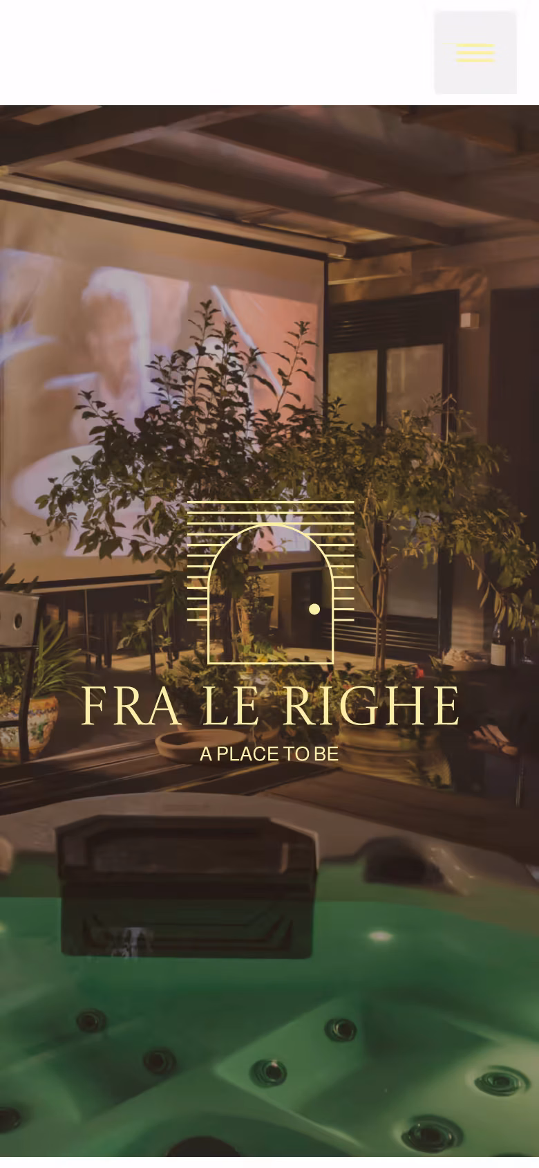 La home del vecchio sito di Fra le Righe su telefono